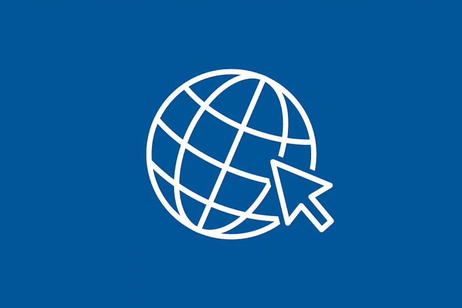 Icon Globe and Connect