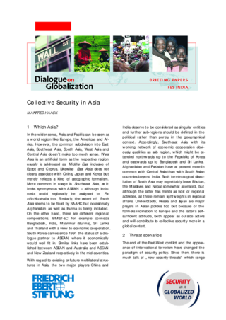 Collective security in Asia